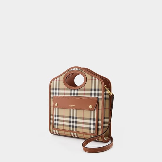 Mini Pocket - Burberry - Canvas - Brown - Image 6