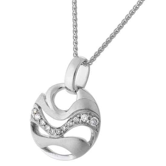 Orphelia 'Elvina' Dames 925 Sterling Zilveren Set: Ketting-Hanger + Oorbellen - Zilver SET-7085 - Image 2