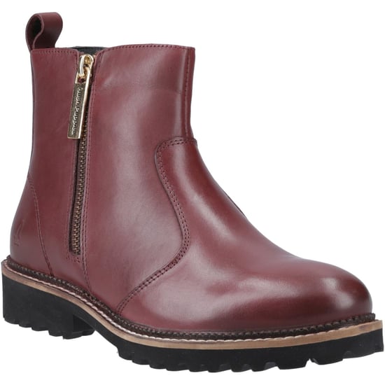 Hush Puppies Grace Suède Vrouwen Ritssluiting Laarzen Bourgondië - Image 1