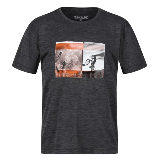 Regatta Childrens/Kids Findley Mountain Bike Marl T-Shirt (Seal Grey)