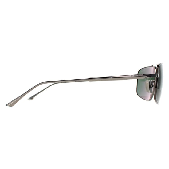 Chopard Aviator Mens Total Shiny Gunmetal Grey Green Polarised SCHF21M
