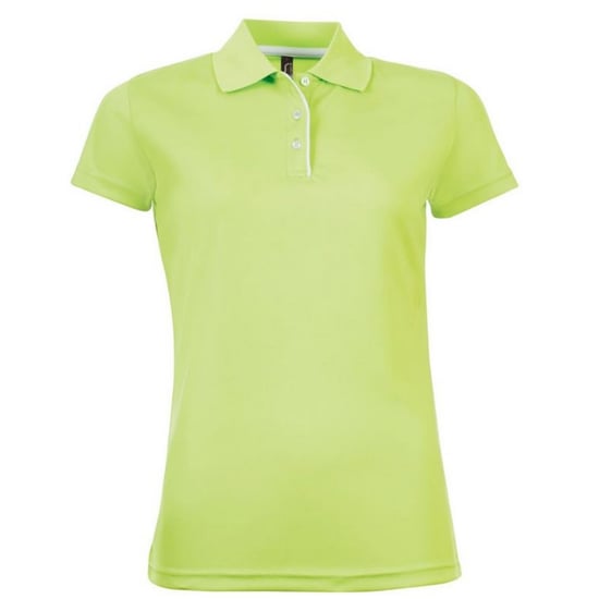 SOLS Dames/dames Performer korte mouw Pique Polo Shirt (Appelgroen) - Image 1