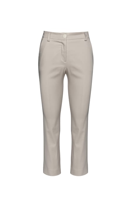 Sand Colour Fitted Stretch Pants - Image 2