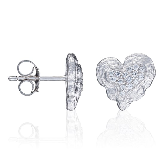 Orphelia 'Hazel' Women's 925 Sterling Silver Set: Chain-Pendant + Earrings - Silver SET-7082