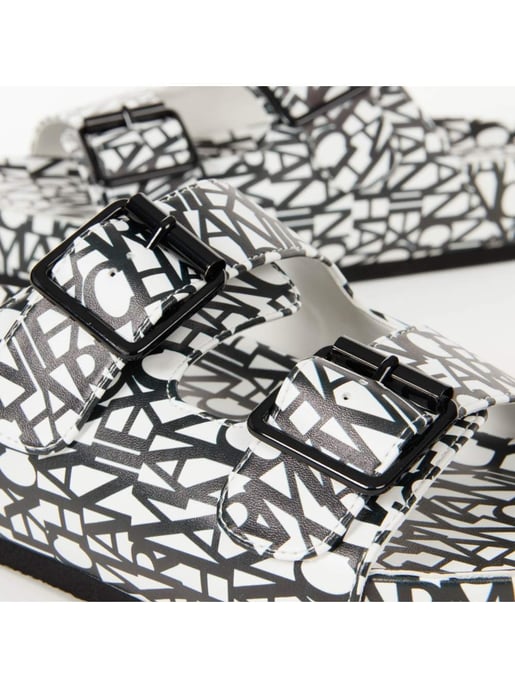 Claquette Armani Exchange Dames Zwart-wit Klassiek - Image 3