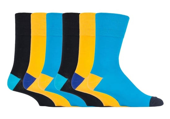 Gentle Grip - 6 Pairs Mens Gentle Grip Non Elastic Socks - MGG561 - Image 1