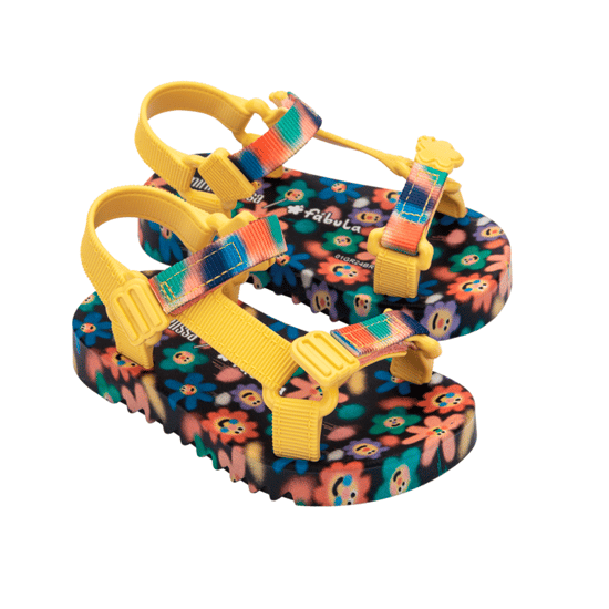 Playtime x Fabula Yellow/Black Sandals - Image 4