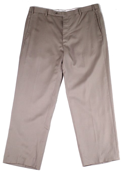 Zanella Mens Dress Pants Brown Size 38 Wool Stretch Waistband Solid