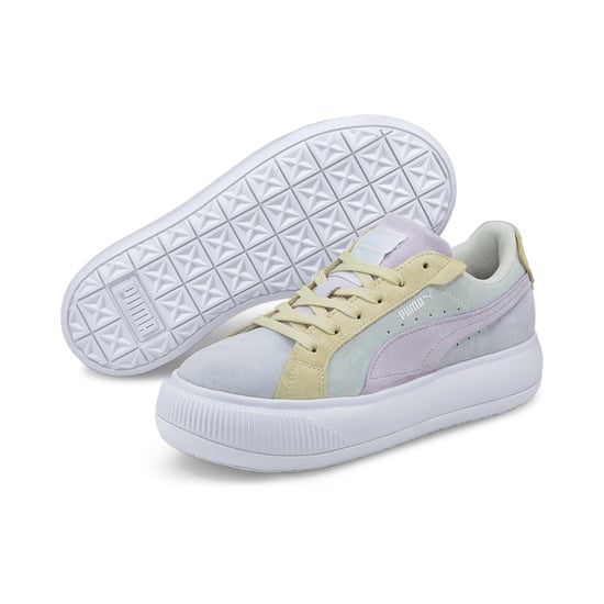 PUMA Womens Suede Mayu Raw Trainers Sports Shoes - Image 2