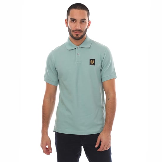 Men's Belstaff Patch Polo Shirt in Blue