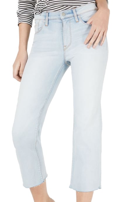 Hudson Women's Jeans Blue Size 29 Denim Light Wash Cropped Stretch