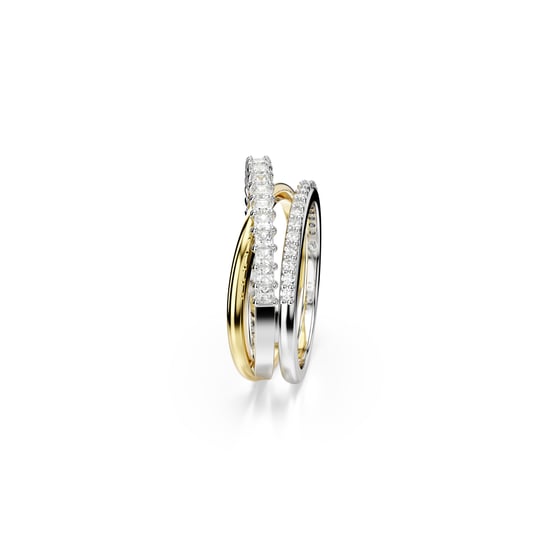 Swarovski 'Hyperbola' Dames Ring van Basismetalen - Zilver/Goud 5689729 - Image 4