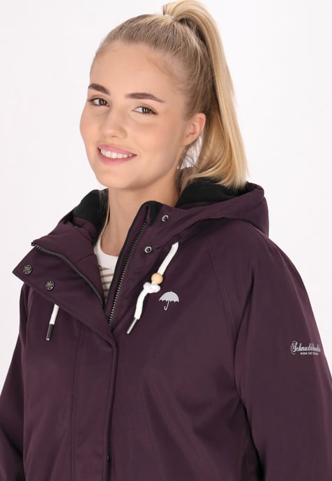 Schmuddelwedda Winter parka Dames donker paars - Image 5