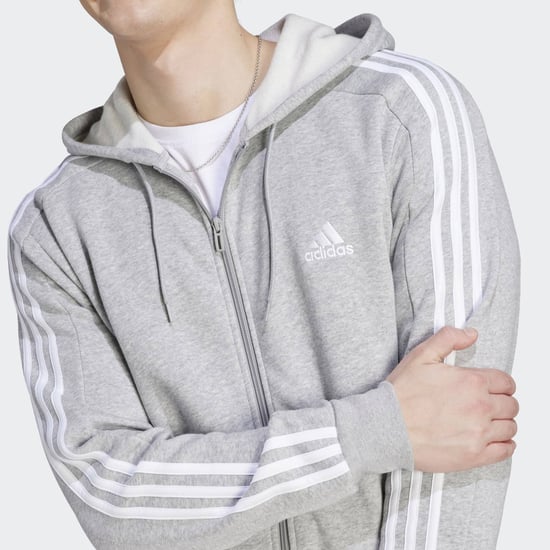 Essentials Fleece 3-Stripes Full-Zip Hoodie