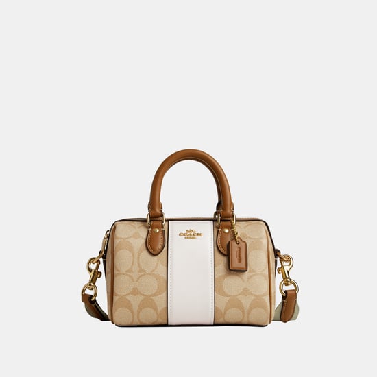 Mini Rowan Crossbody in Signature Canvas with Leather Stripe Bag