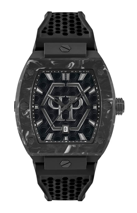 Philipp Plein The Hexagon Phantom Heren Horloge Zwart PWPUA0624 - Image 1