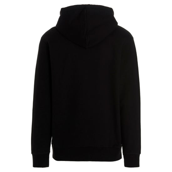 Palm Angels Rhinestone Logo Print Hoodie in Black