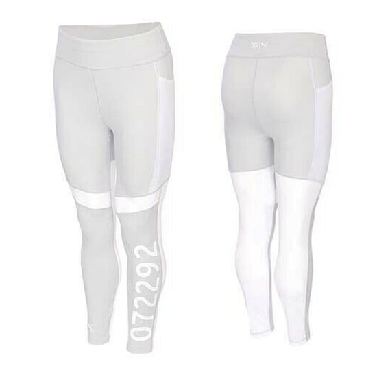 Puma x Selena Gomez Stretch Waist Light Grey Womens Tight Leggings 518523 02
