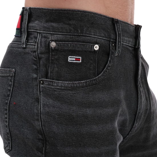 Men's Tommy Hilfiger Relaxed Tapered Jeans in Grey - Image 3