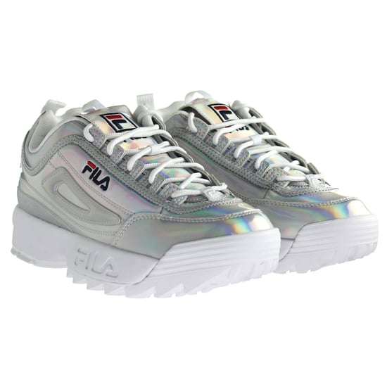 Fila Disruptor M Low Womens Silver Trainers