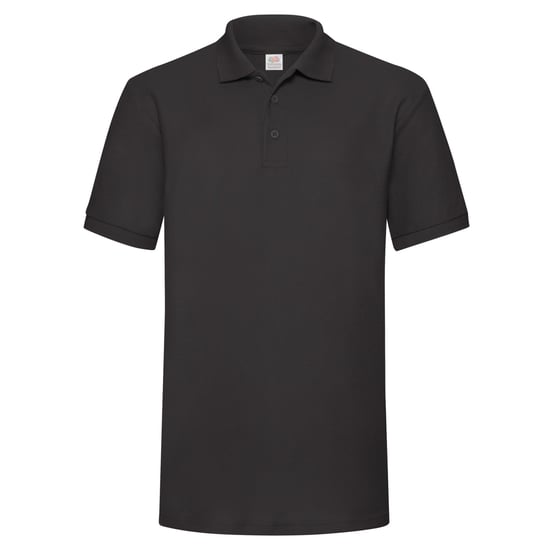 Fruit of the Loom Heren Polycotton Pique Zwaar Poloshirt (Zwart) - Image 1