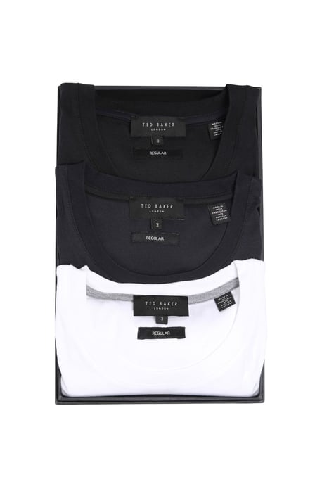 Brolin T-Shirt Gift Box Set White Navy Black - Image 1