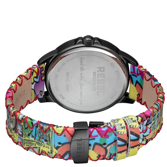 Rebel Womens Dumbo Red  Dial Leather Watch