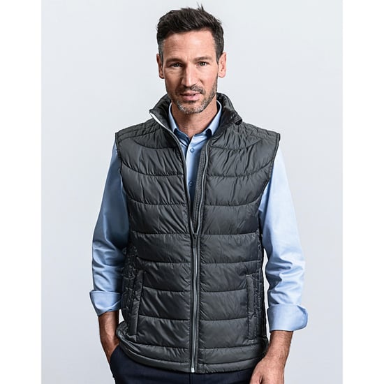 Russell Mens Nano Padded Bodywarmer (Iron)