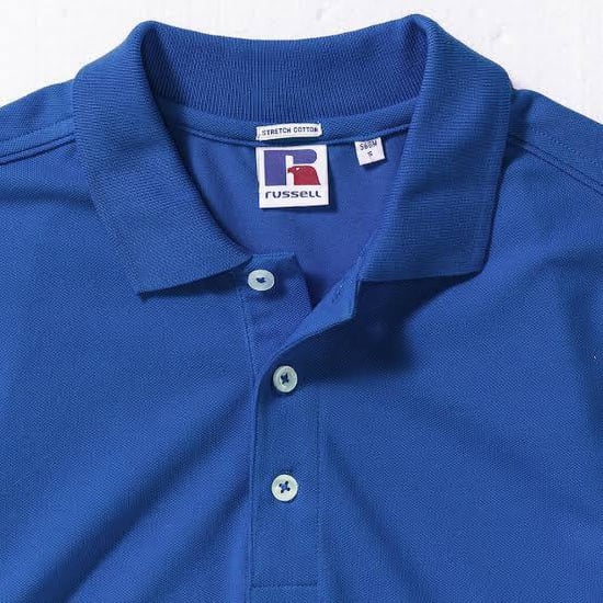 Russell Heren Rekken Korte Mouw Poloshirt (Helder Koninklijk) - Image 3