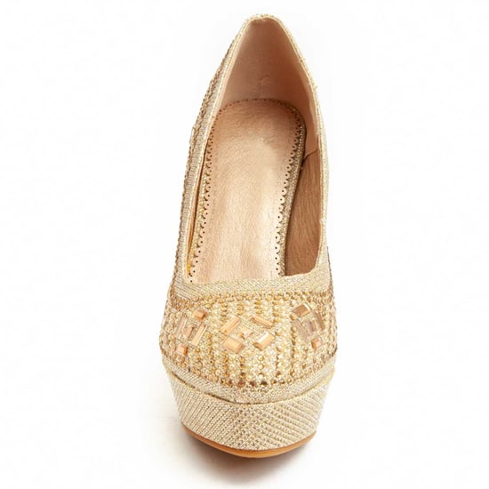 Montevita Heel Shoe Unne60 In Gold