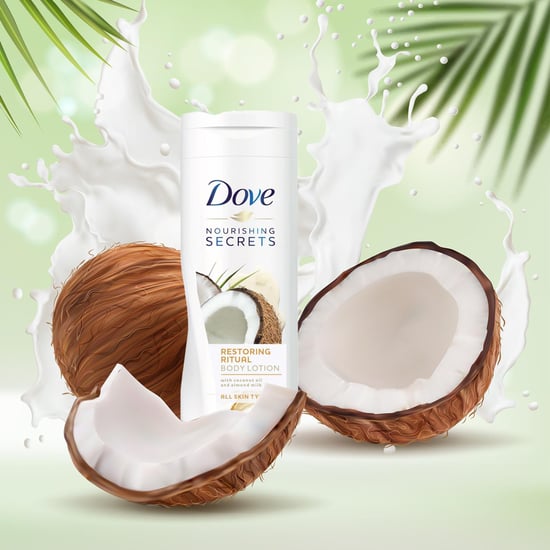 Dove Smoothing Care Body Lotion with Natural Coconut Oil Soften & Refine, 250ml - Image 5