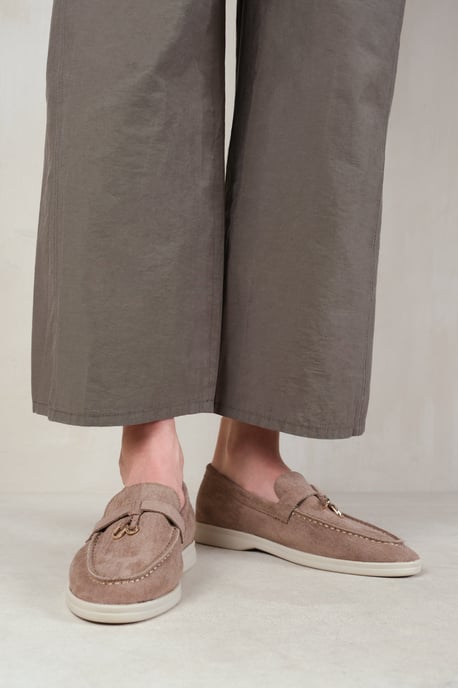 Where's That From Womens 'Pegasus' Slip On Trim Loafers With Accessory Detailing - Image 1