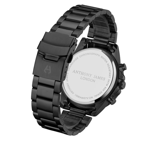 Hand Assembled Anthony James Limited Edition Grandoise Automatic Black Watch