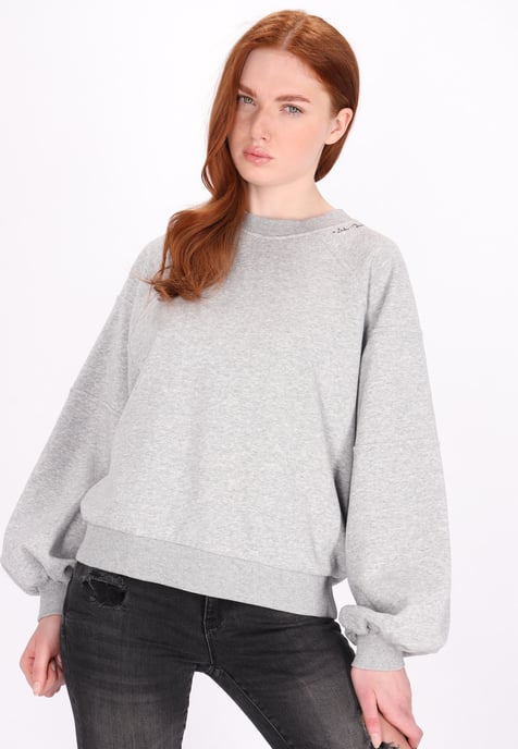 Dreimaster Sweatshirt Dames grijs melange - Image 3