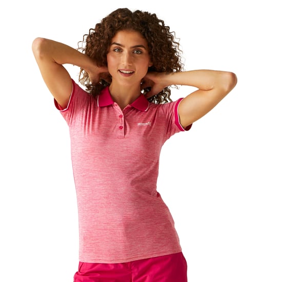 Regatta Womens/Ladies Remex II Polo Neck T-Shirt (Peony)