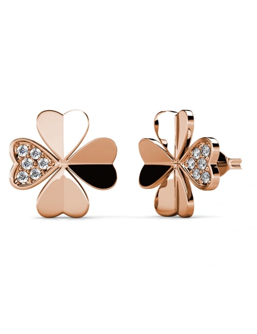 Clover Petal Set and Box - Rose Gold and Crystal - Image 3