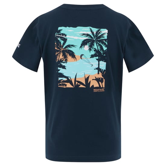 Regatta T-shirt Bosley VIII Parasailing för barn/ungdomar (Marin) - Image 2