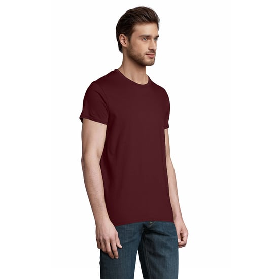 SOLS Heren Pioneer Biologisch Katoenen T-Shirt (Bourgondië) - Image 3