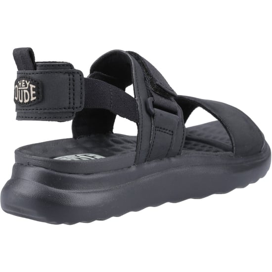 HEYDUDE Collins Mono Sport Textile Women's Black Sandals - Image 2