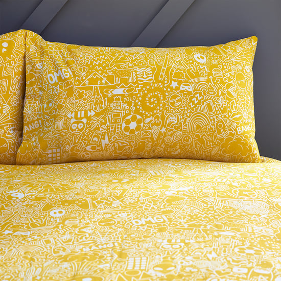 Doodles Abstract Reversible Duvet Cover Set