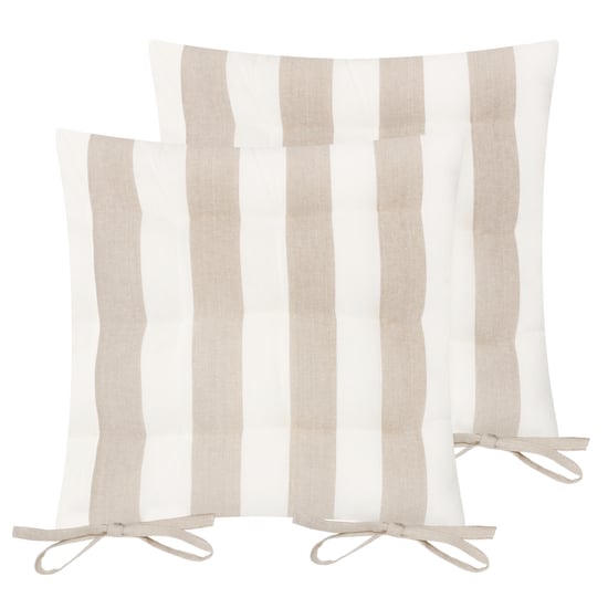 Yard Hayle Striped Cotton 2 Pack Seat Pads - Image 1
