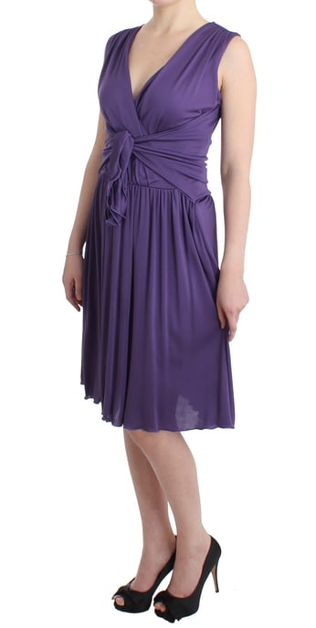 Galliano Purple sheath dress