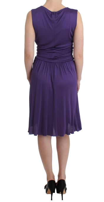 Galliano Purple sheath dress