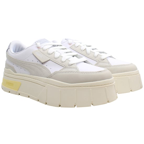Puma Mayze Stack Luxe Womens White Trainers - Image 2