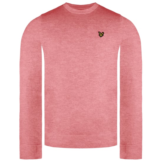 Lyle & Scott Merino Mens Pink Sweater - Image 1