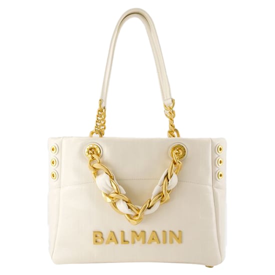 1945 Small Shopper Bag - Balmain - Leather - Beige
