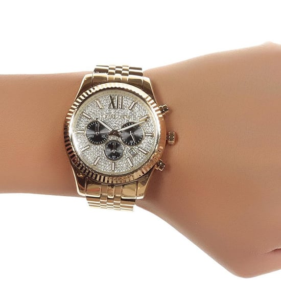 Michael Kors MK8494 Lexington Gold Pave Men's Watch