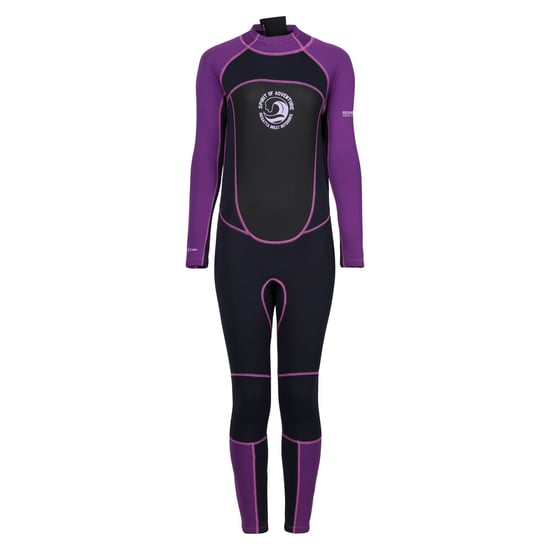 Regatta våtdräkt för damer/kvinnor med 3 mm tjocklek (Navy/Radiant Orchid) - Image 1