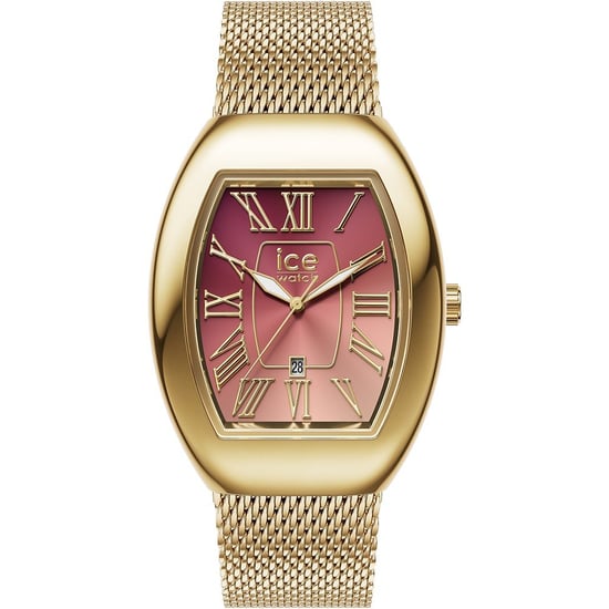 Ice Watch Ice Boliday - Koepel - Metaal Gaas - Roze Gd Dames Gouden Horloge 024488 - Image 1