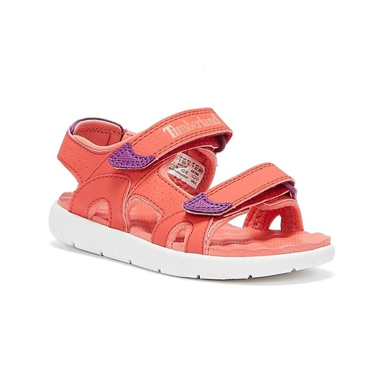 Jongens Meisjes Timberland Perkins Row 2-Strap Jeugd Donker Roze Sandalen - Image 2